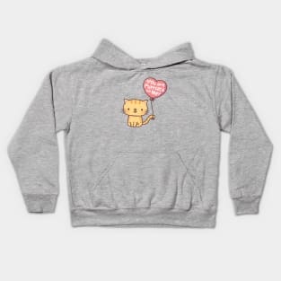 Cute You Are Purrfect To Me Kitty Cat Pun Kids Hoodie
